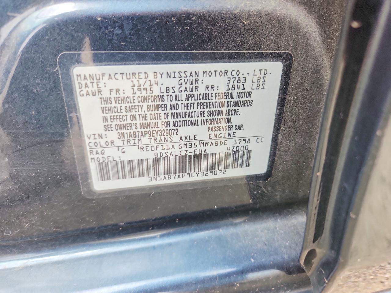 2014 NISSAN SENTRA