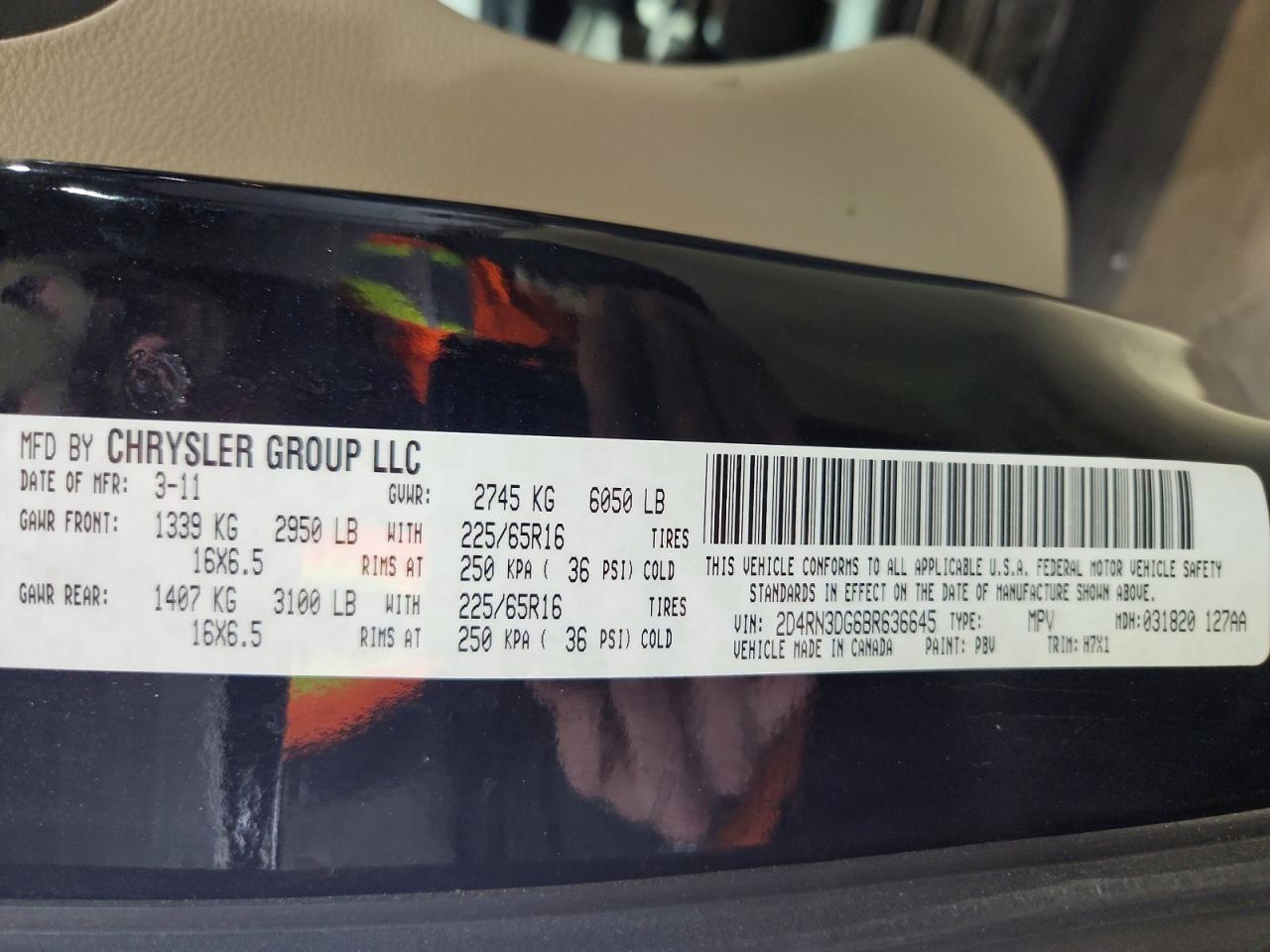 2011 DODGE GRAND CARAVAN