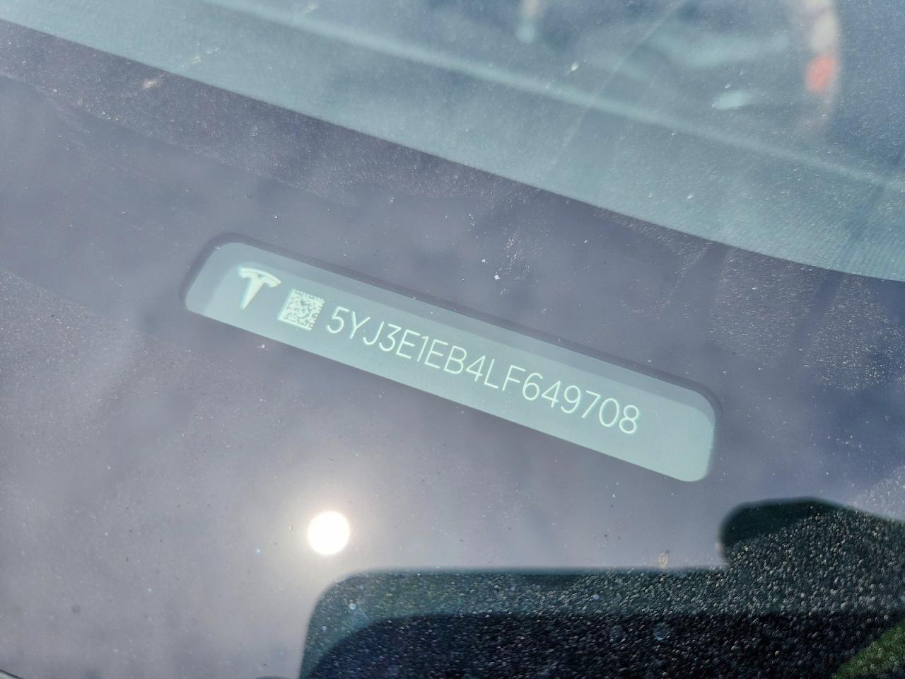 2020 TESLA MODEL 3
