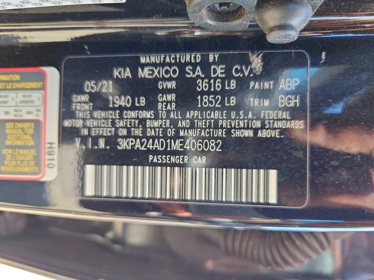2021 KIA RIO