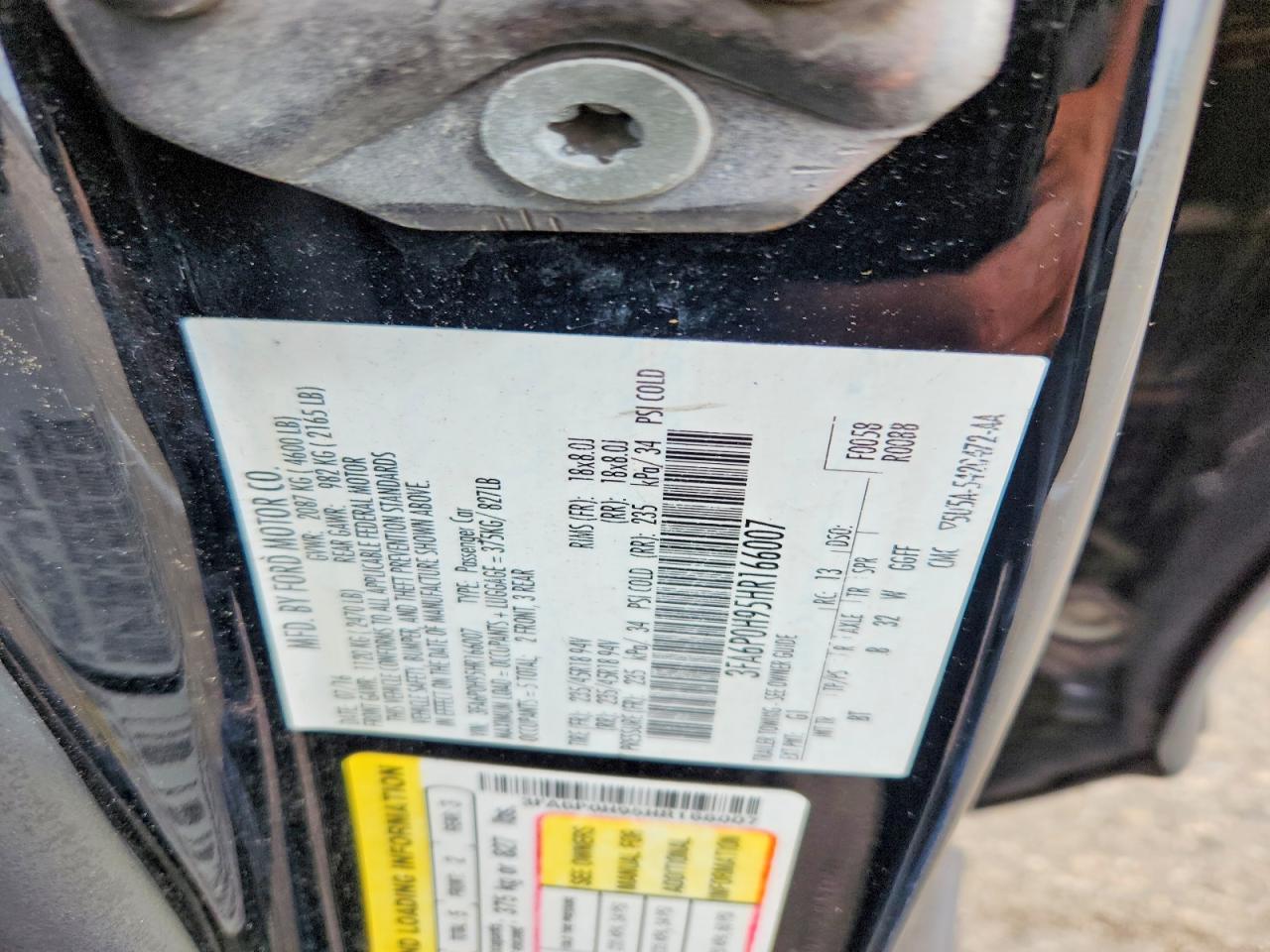 2017 FORD FUSION