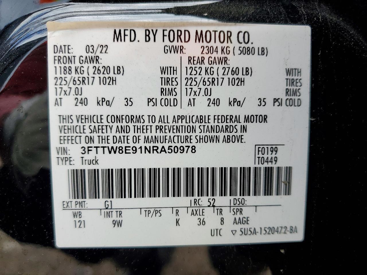 2022 FORD Maverick