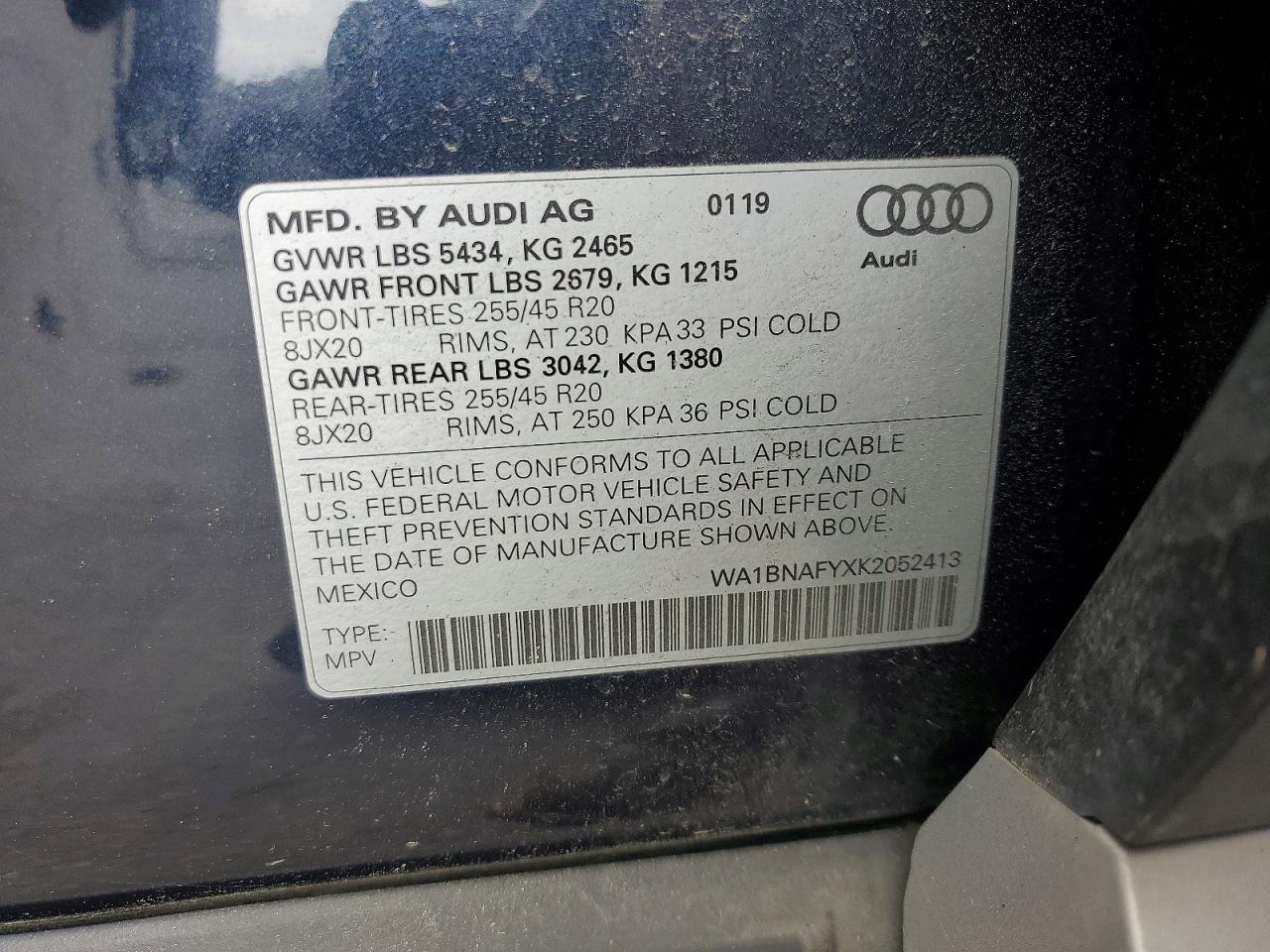 2019 AUDI Q5