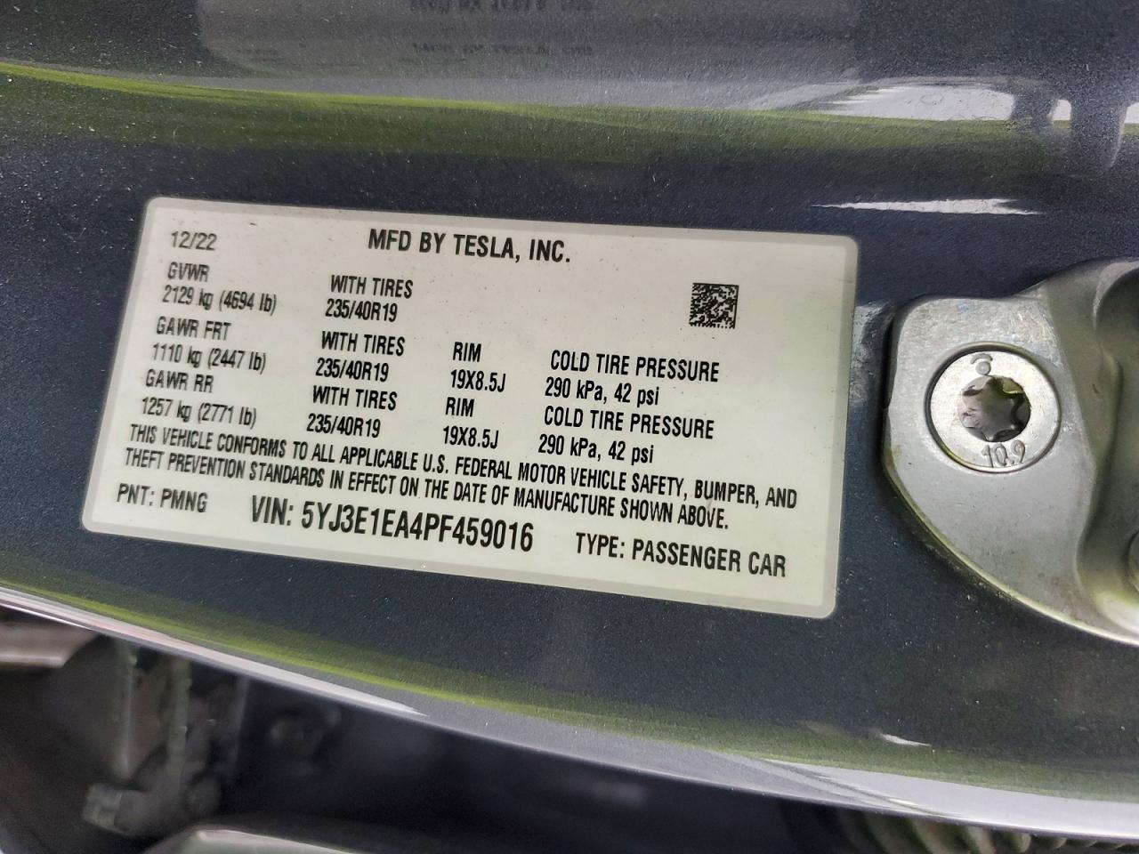 2023 TESLA MODEL 3