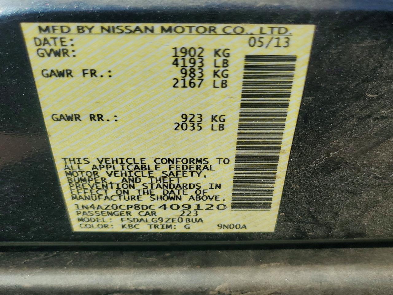 2013 NISSAN LEAF