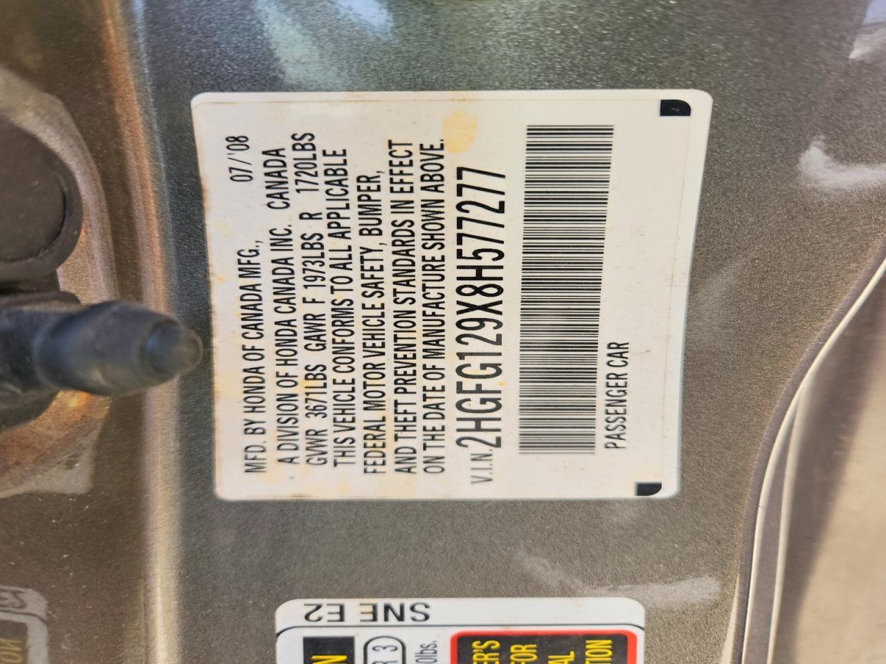 2008 HONDA CIVIC