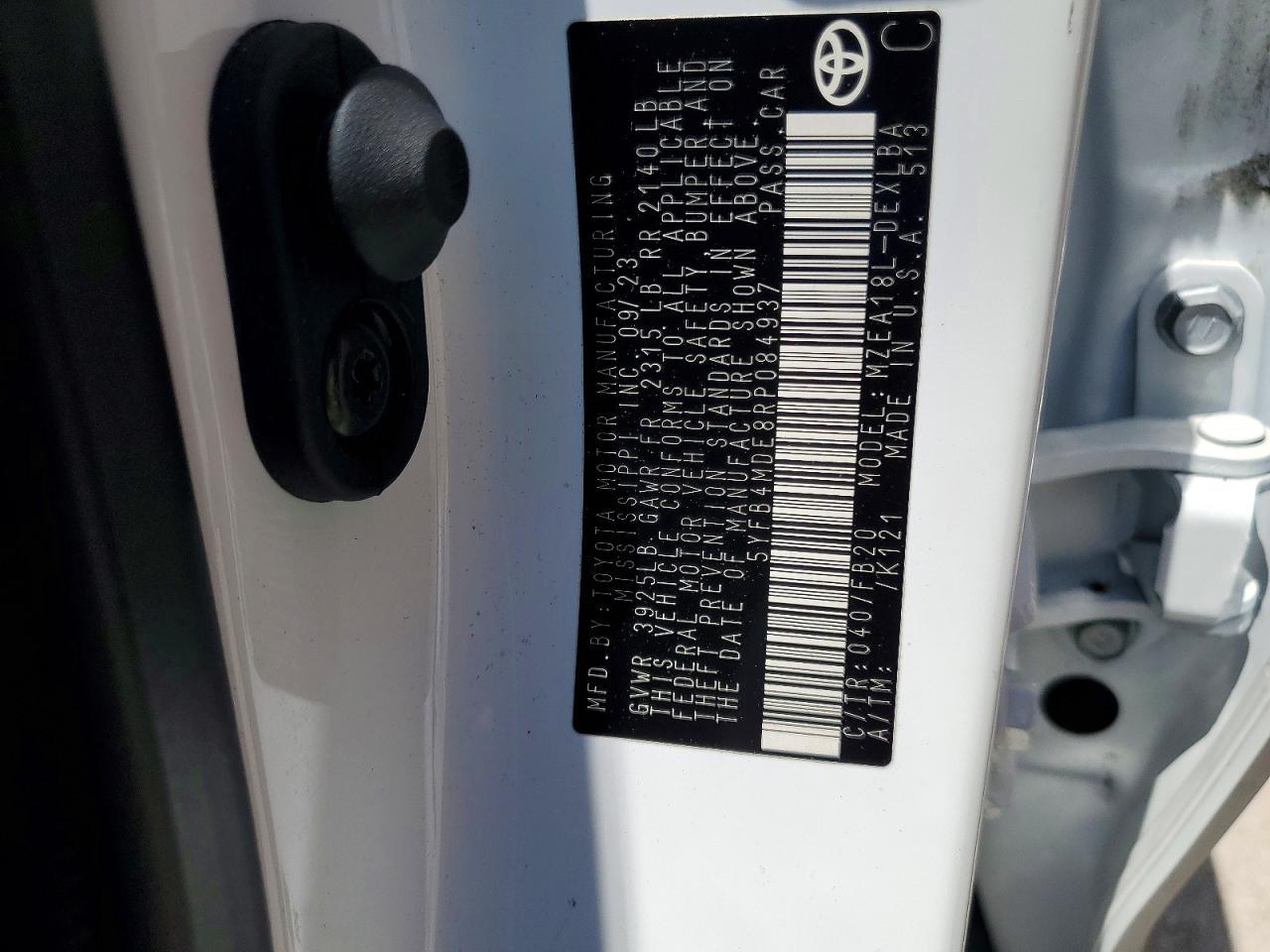 2024 TOYOTA COROLLA