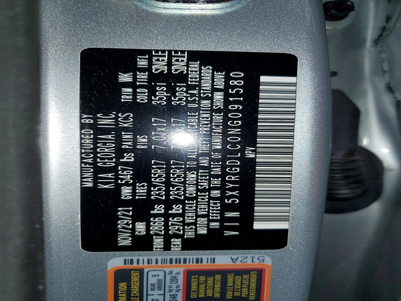 2022 KIA SORENTO