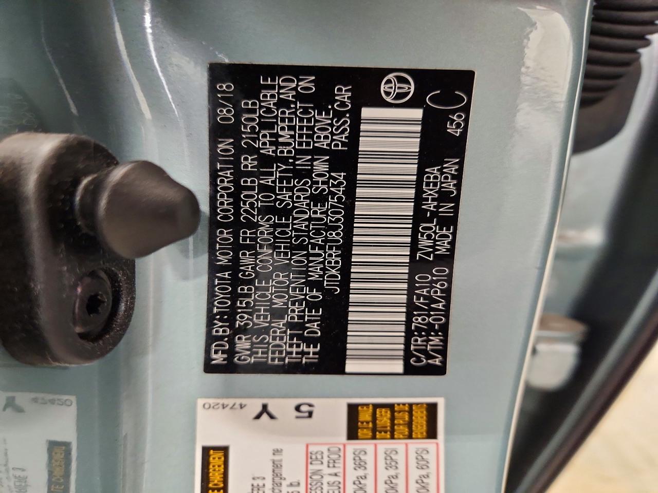 2018 TOYOTA PRIUS