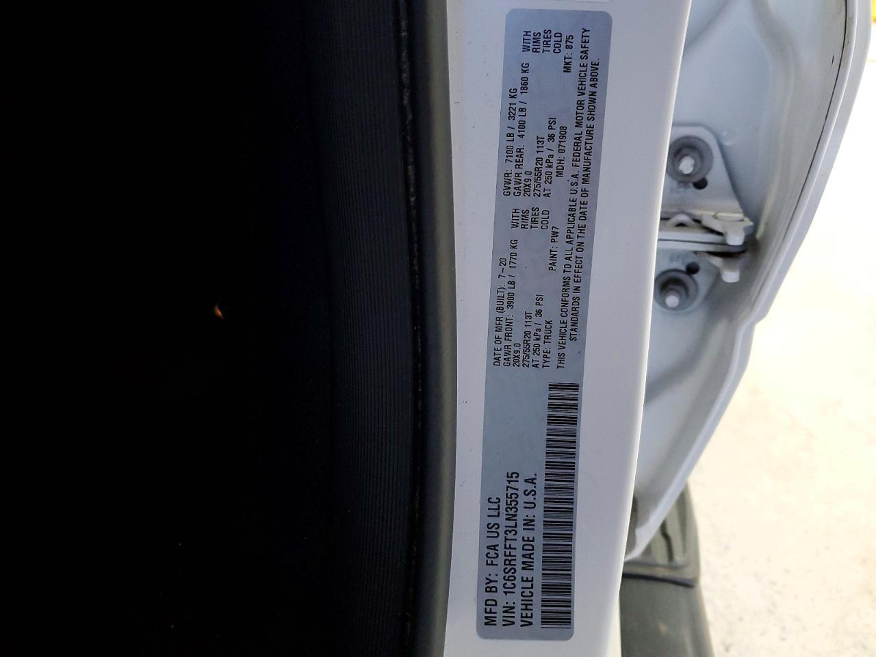 2020 RAM 1500