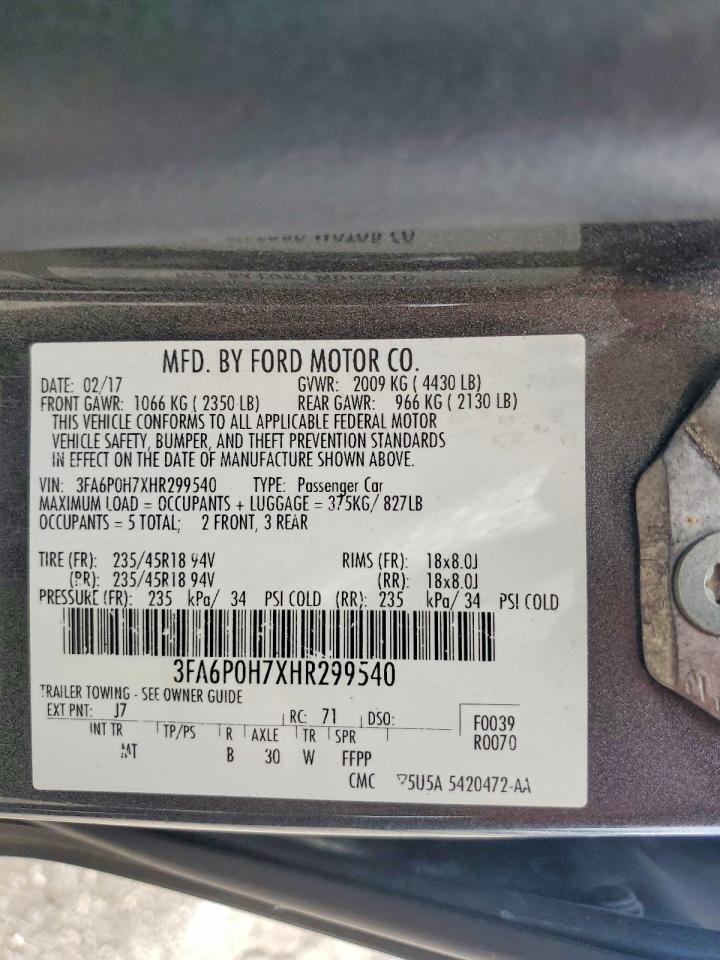 2017 FORD FUSION