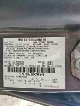 2017 FORD FUSION