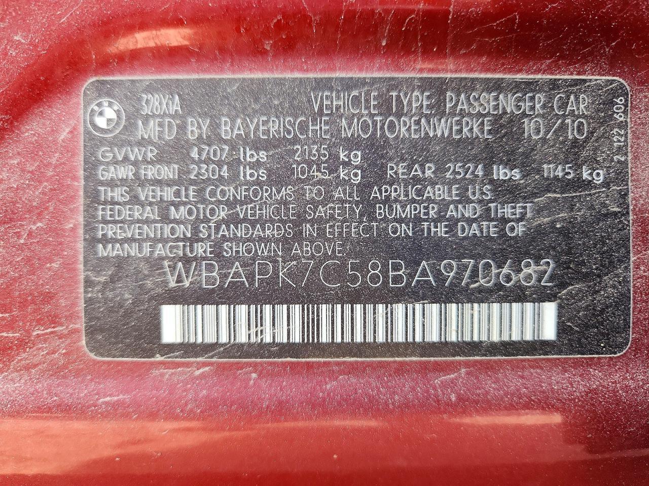 2011 BMW 3 SERIES
