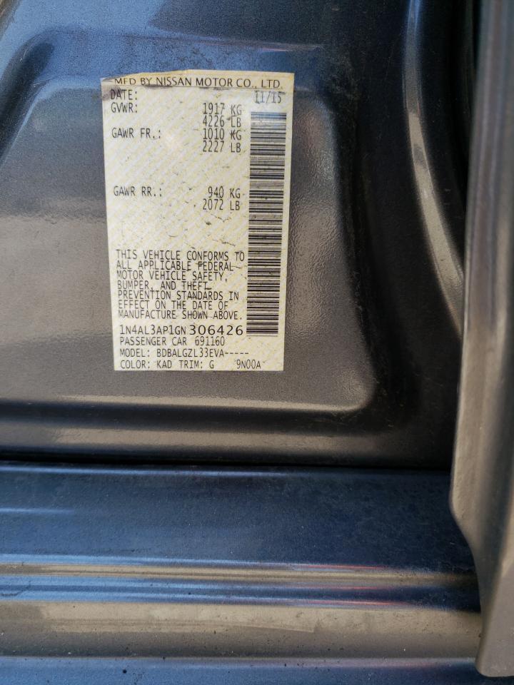 2016 NISSAN ALTIMA