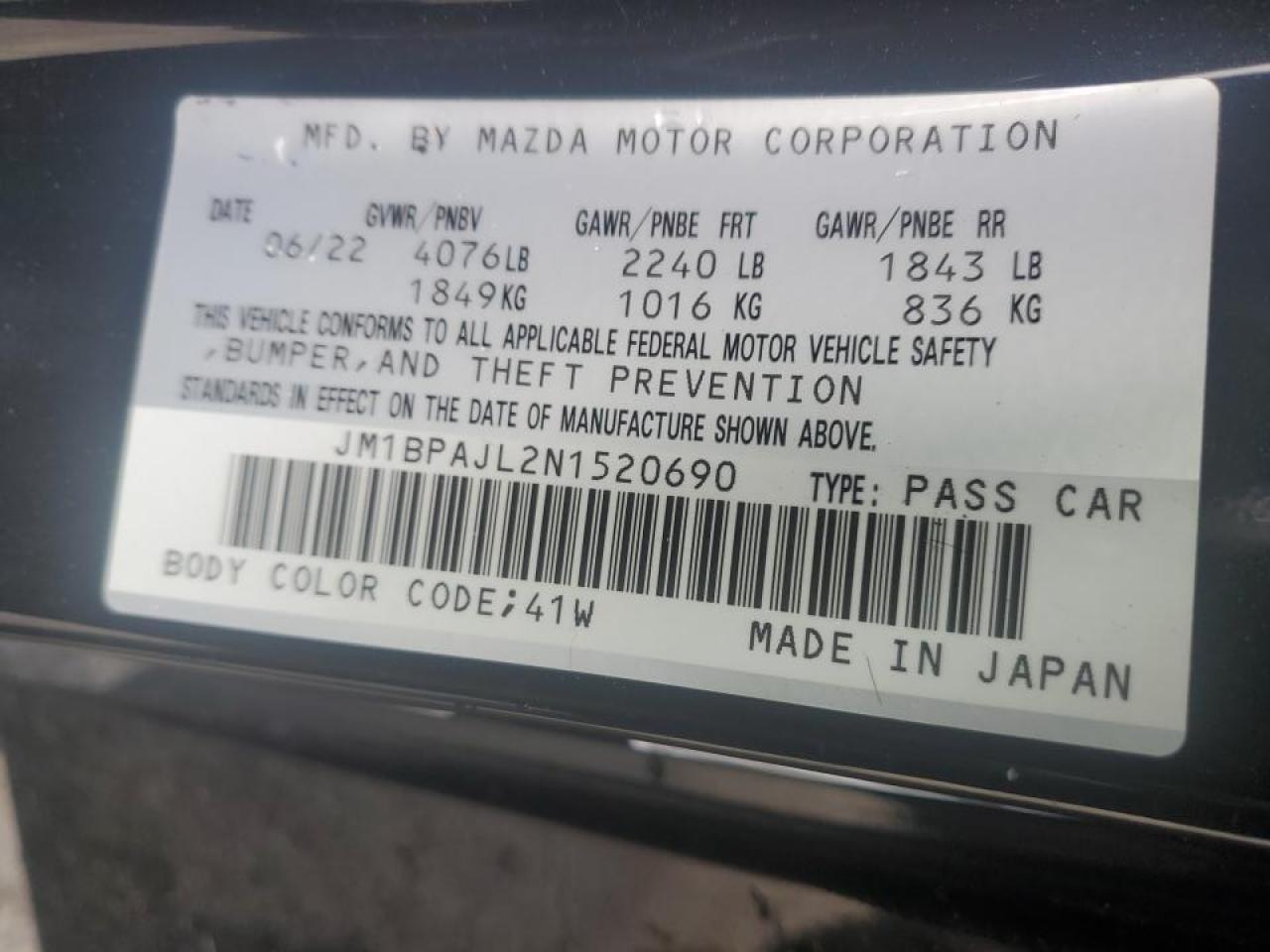 2022 MAZDA 3