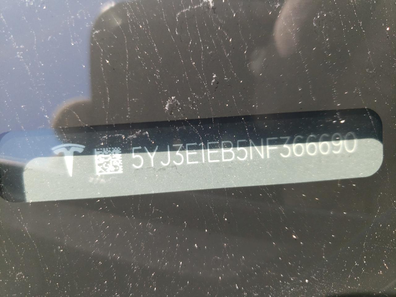 2022 TESLA MODEL 3
