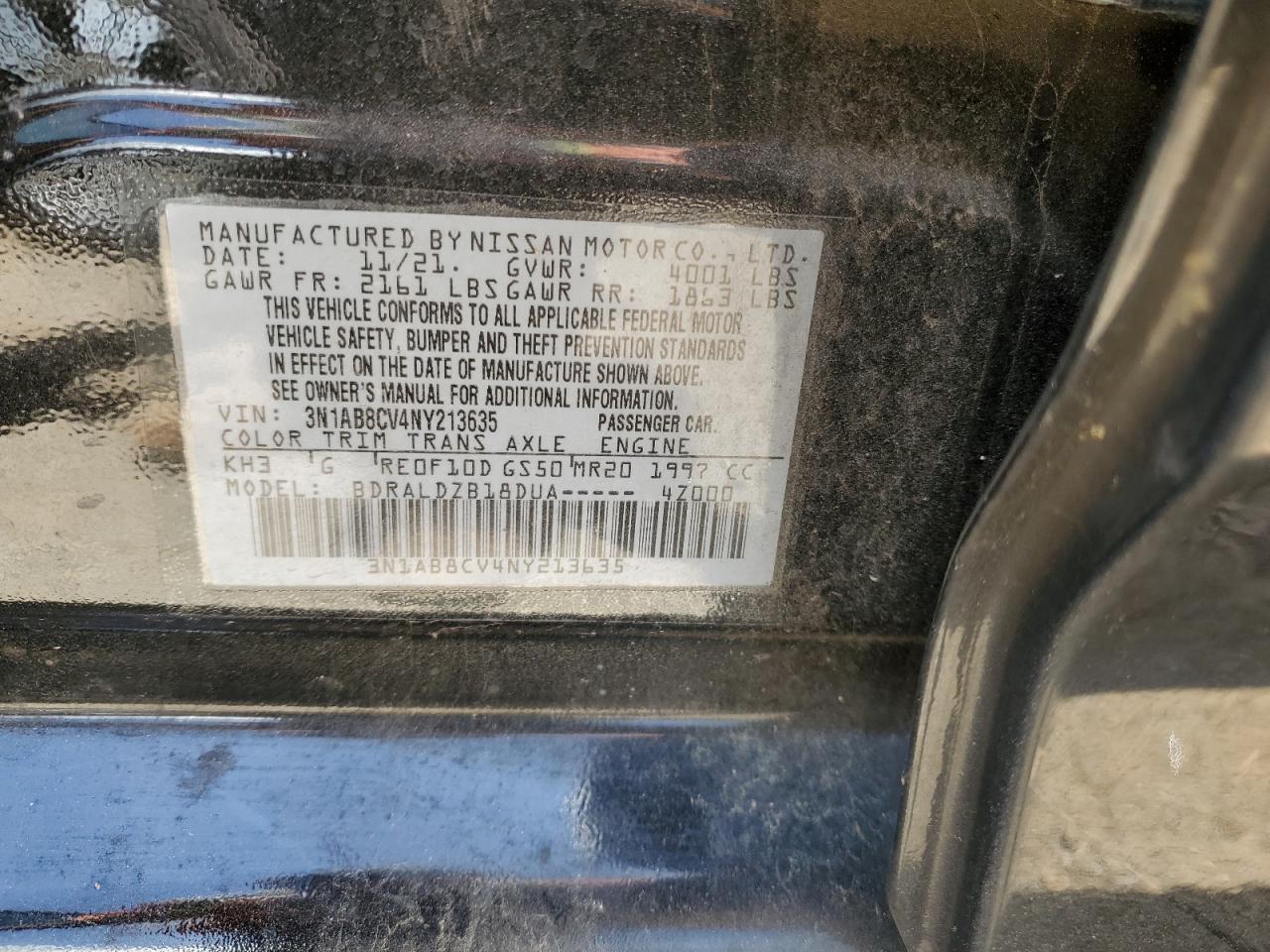 2022 NISSAN SENTRA