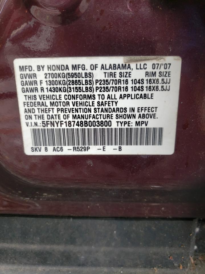 2008 HONDA PILOT