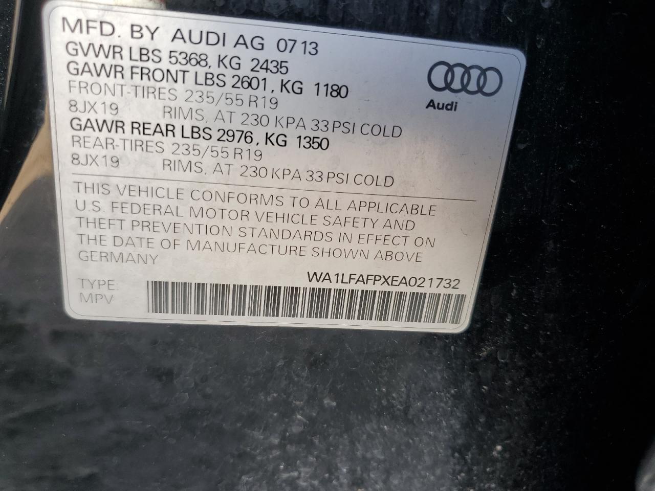2014 AUDI Q5