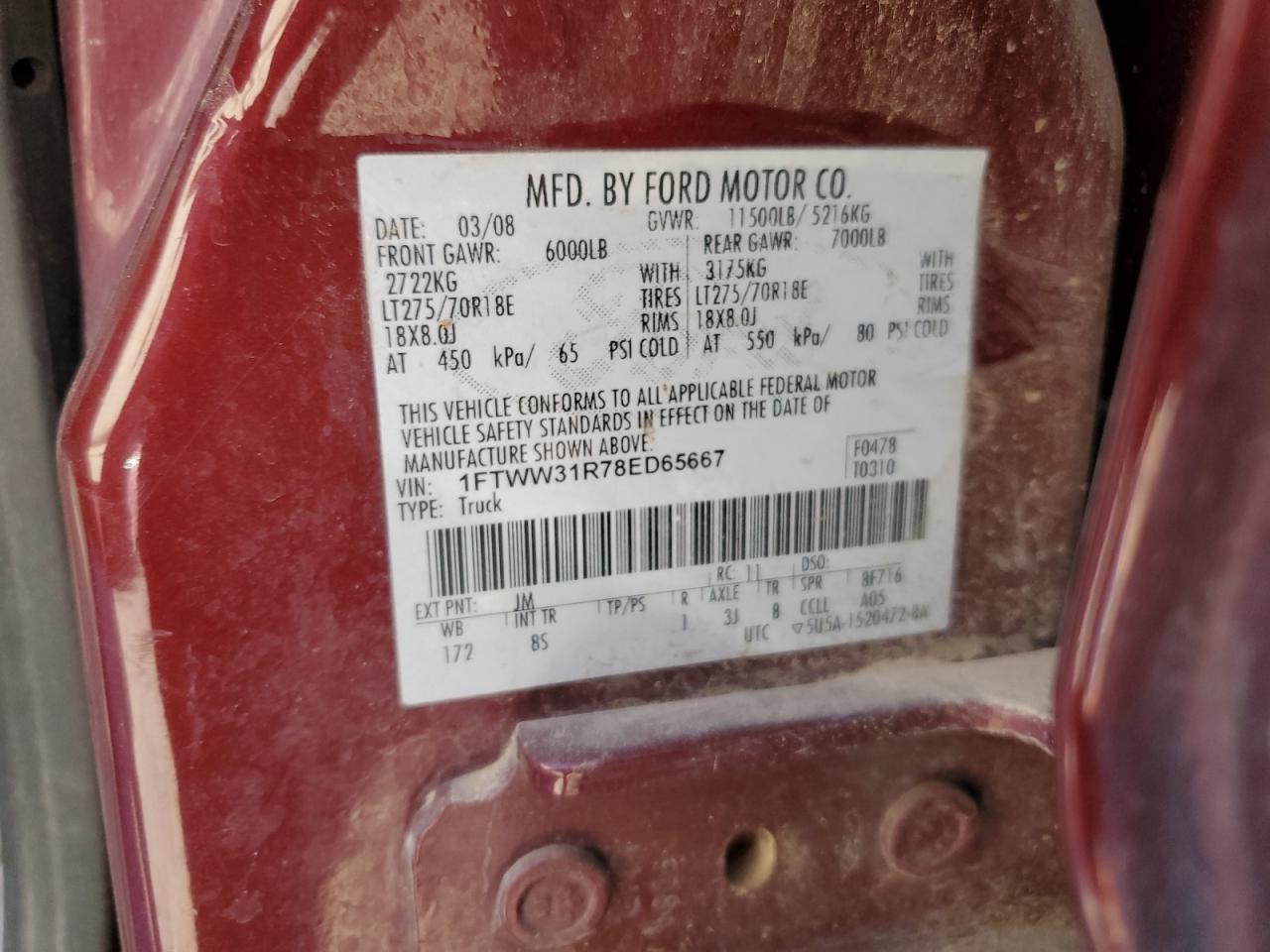 2008 FORD F-350