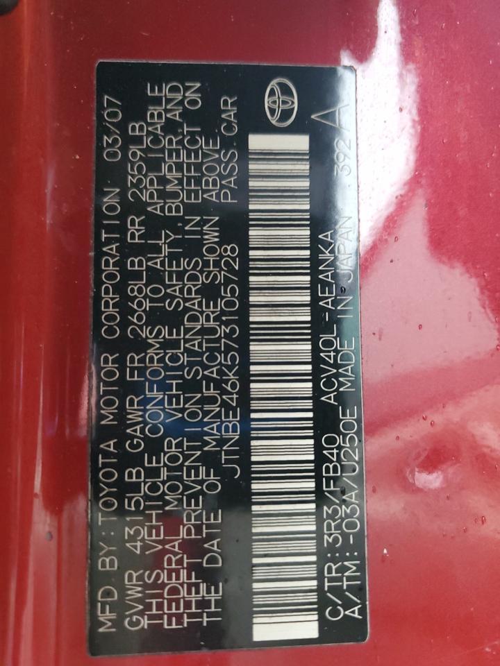 2007 TOYOTA CAMRY