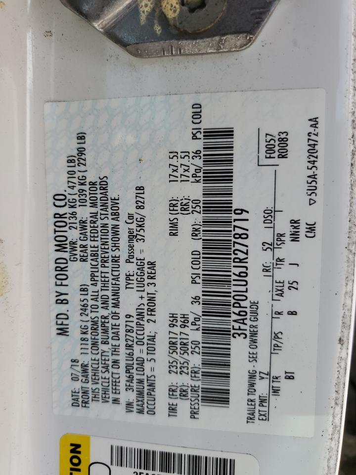 2018 FORD FUSION