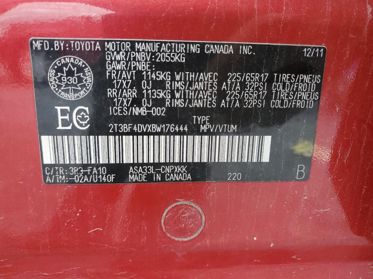 2011 TOYOTA RAV4