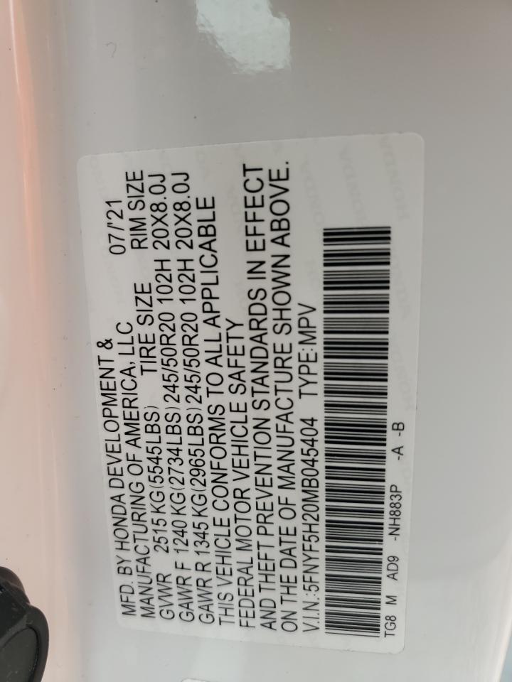 2021 HONDA PILOT