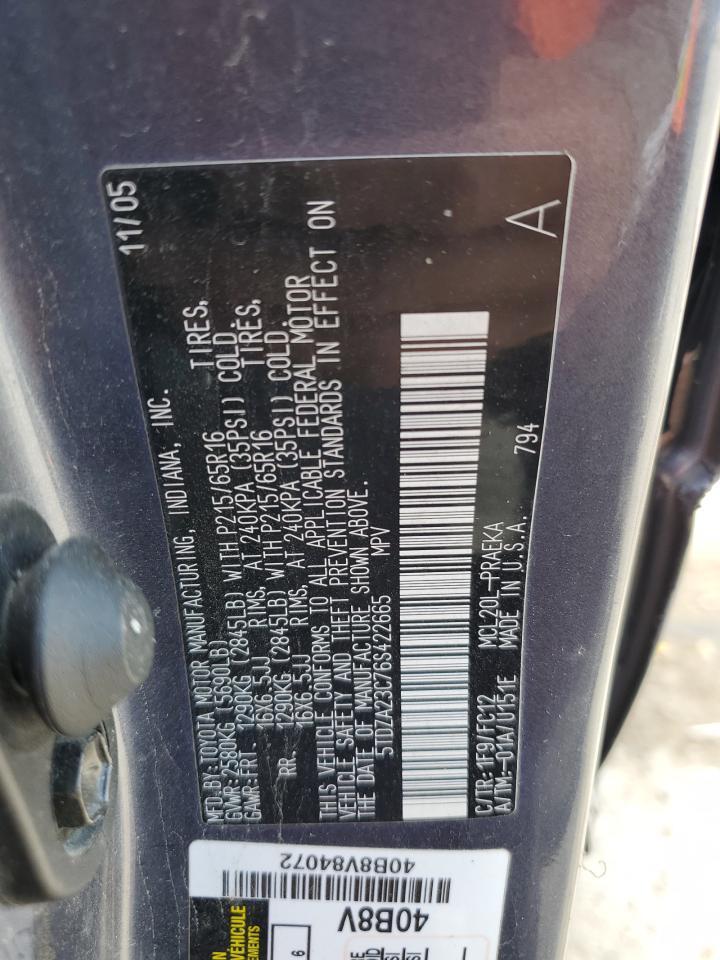 2006 TOYOTA SIENNA