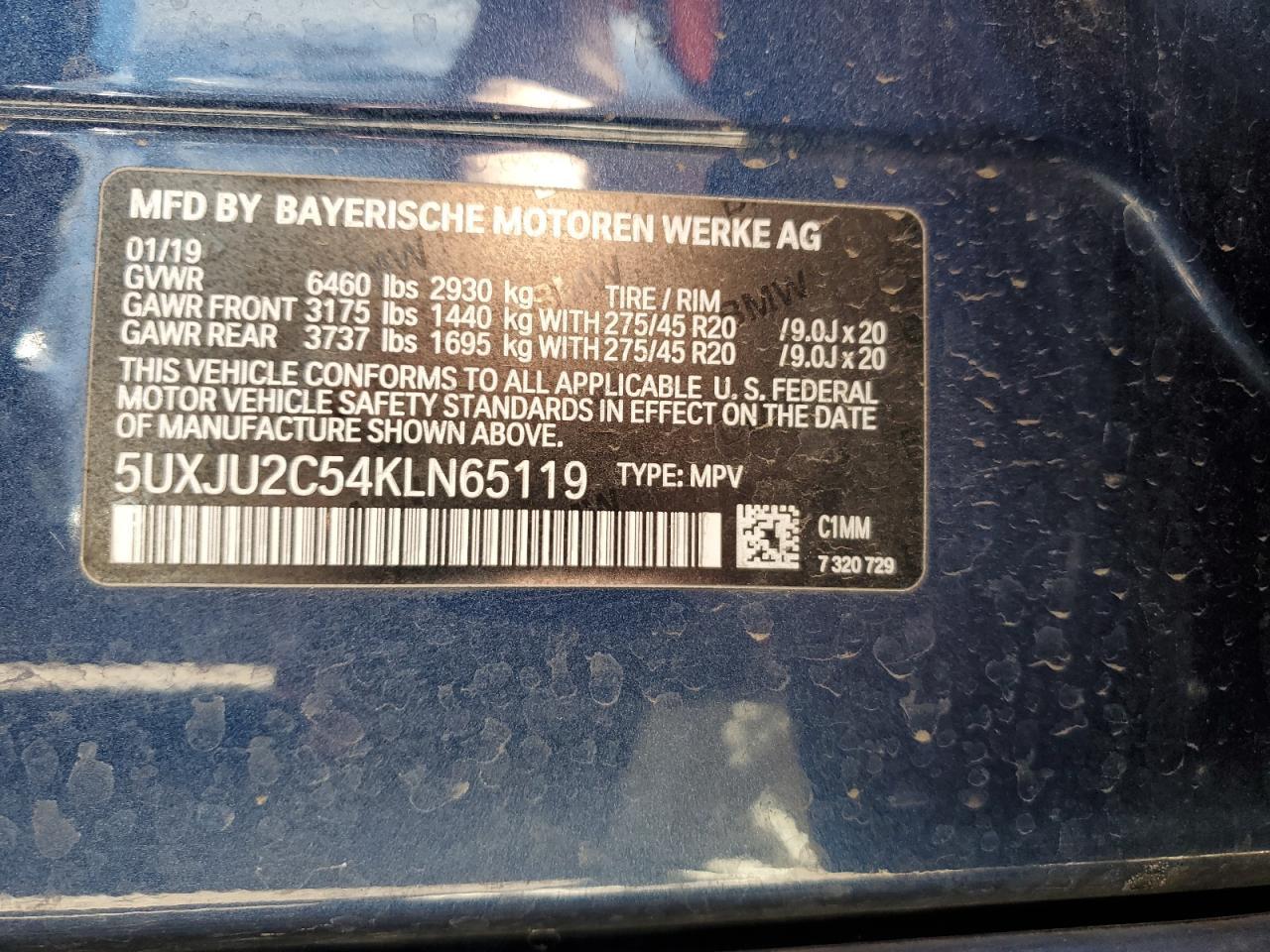 2019 BMW X5