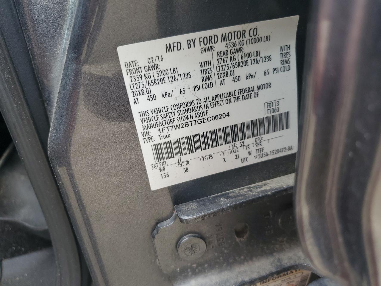 2016 FORD F-250