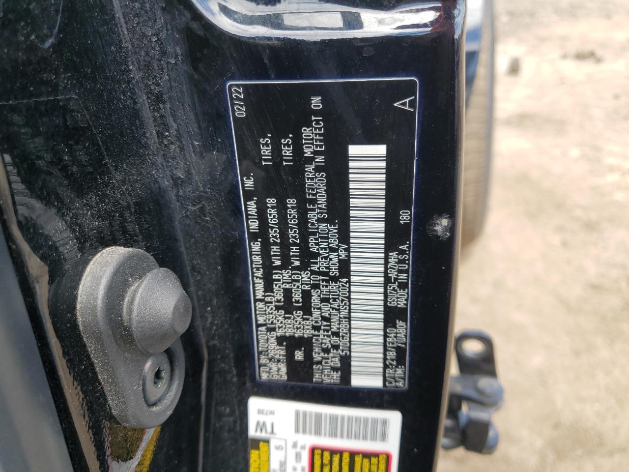2022 TOYOTA HIGHLANDER