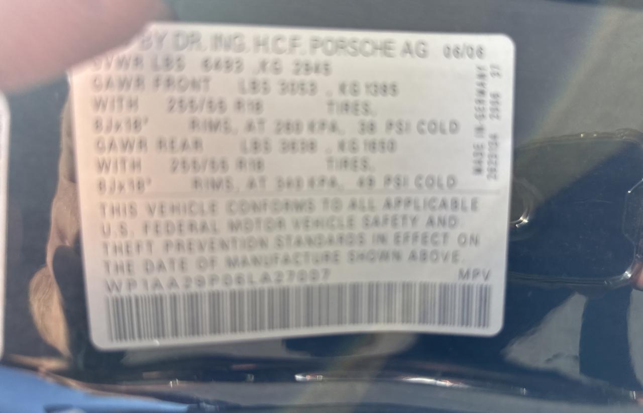 2006 PORSCHE CAYENNE