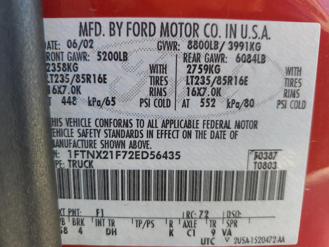 2002 FORD F-250