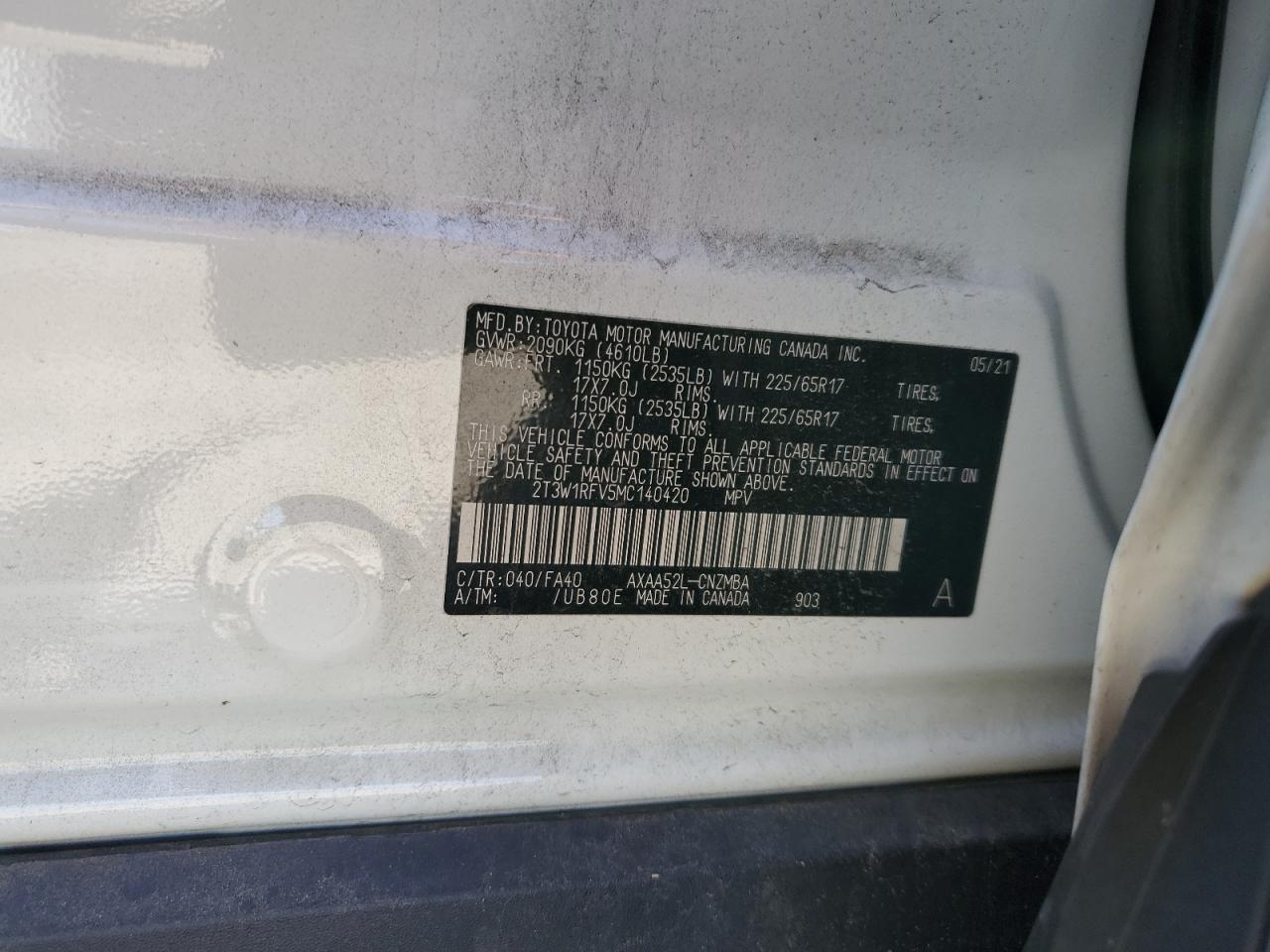 2021 TOYOTA RAV4