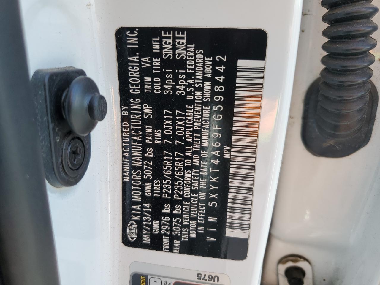 2015 KIA SORENTO