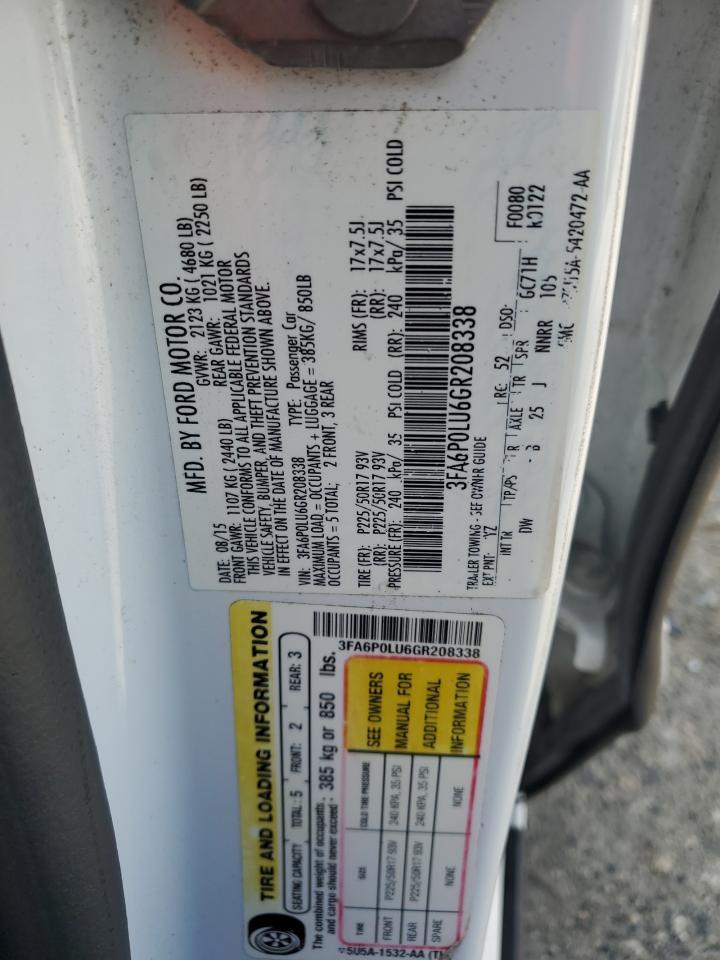 2016 FORD FUSION