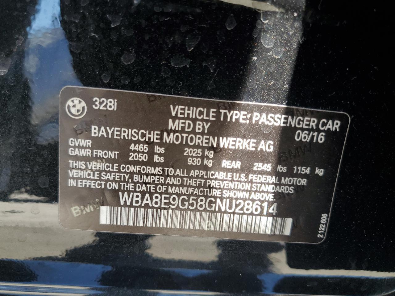 2016 BMW 3 SERIES