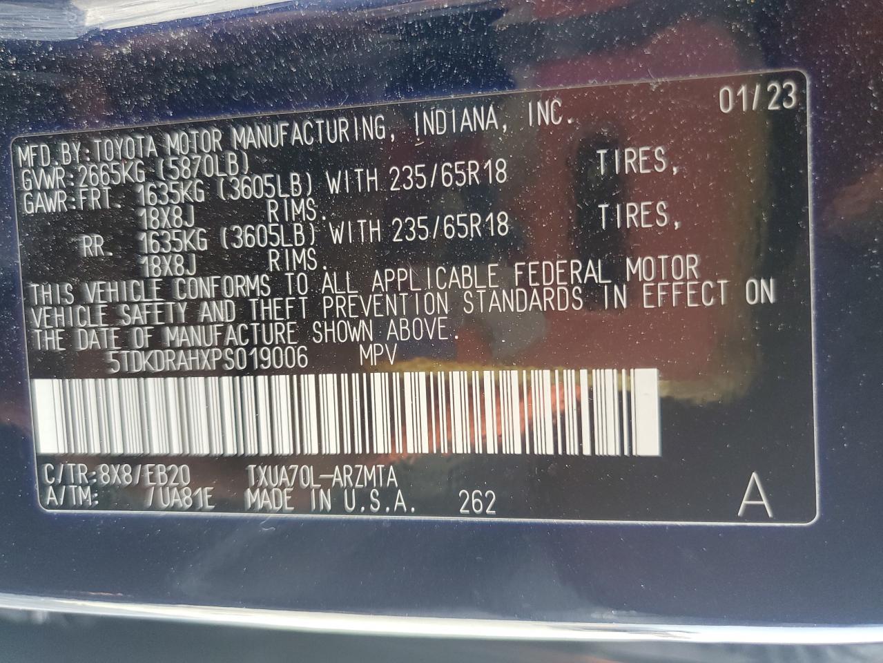 2023 TOYOTA HIGHLANDER