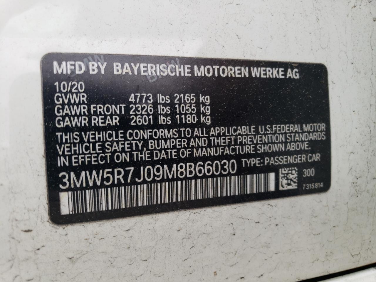 2021 BMW 3 SERIES