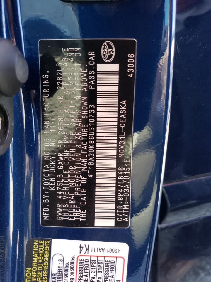 2006 TOYOTA CAMRY