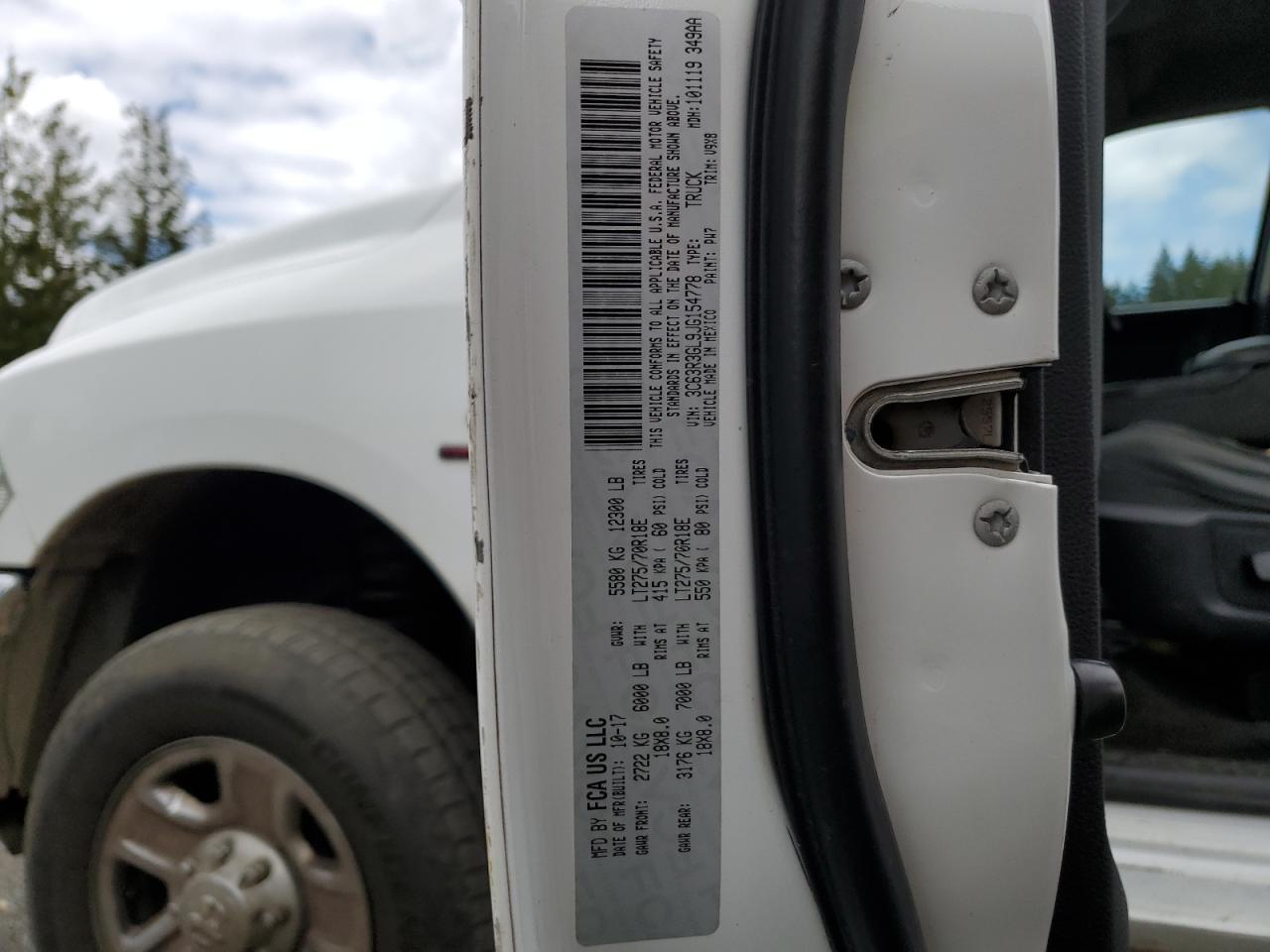 2018 RAM 3500