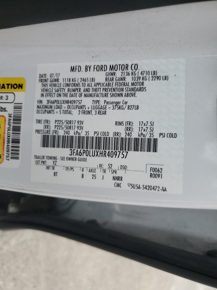 2017 FORD FUSION