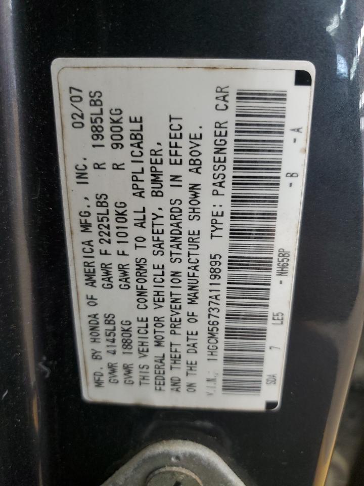 2007 HONDA ACCORD