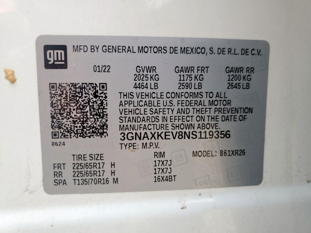 2022 CHEVROLET EQUINOX