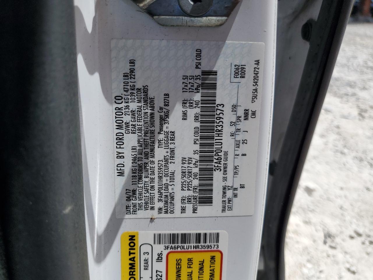 2017 FORD FUSION