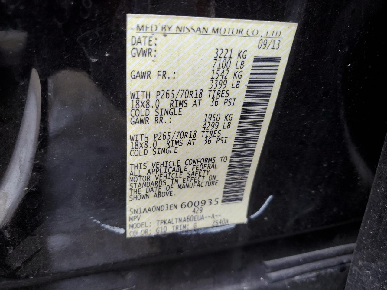 2014 NISSAN Armada