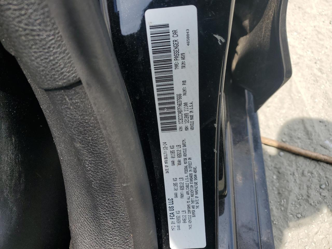 2015 CHRYSLER 200