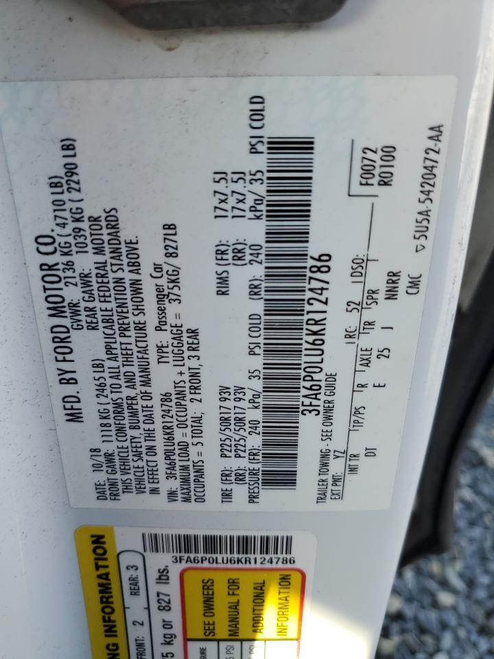 2019 FORD FUSION