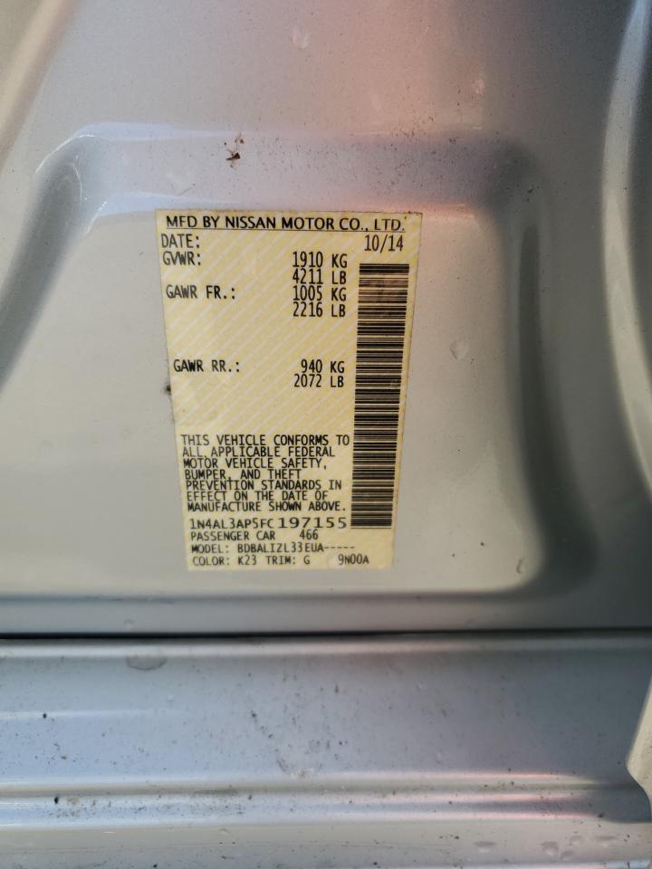 2015 NISSAN ALTIMA